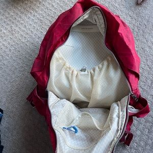 Like new Lululemon red backpack! Great for gym, baby bag, hiking, etc! Amazing!